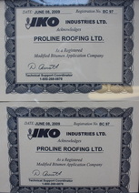 iko certified roofing installation