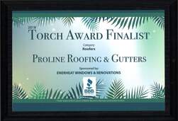 proline torch award bbb 2018 roofing