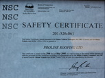 safety roofing company standards