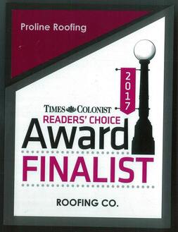 2017 readers choice award proline roofing
