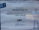 certification award proline roofing