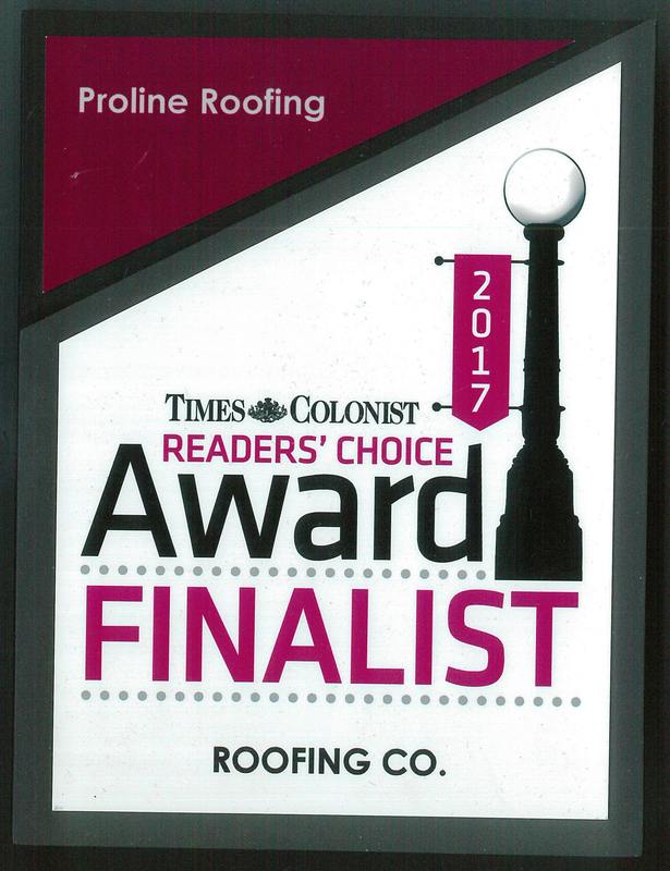 award finalist 2017 readers choice times colonist proline roofing